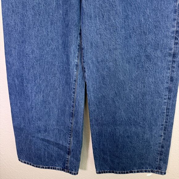 Imperfects Jeans Womens 33 Baggy Wide Leg Flare Loose Relaxed Y2K Cotton USA - Picture 6 of 13